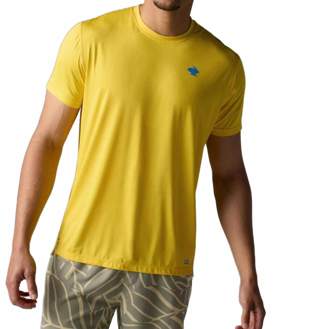Men's Upf Short Sleeve Tee In Yellow