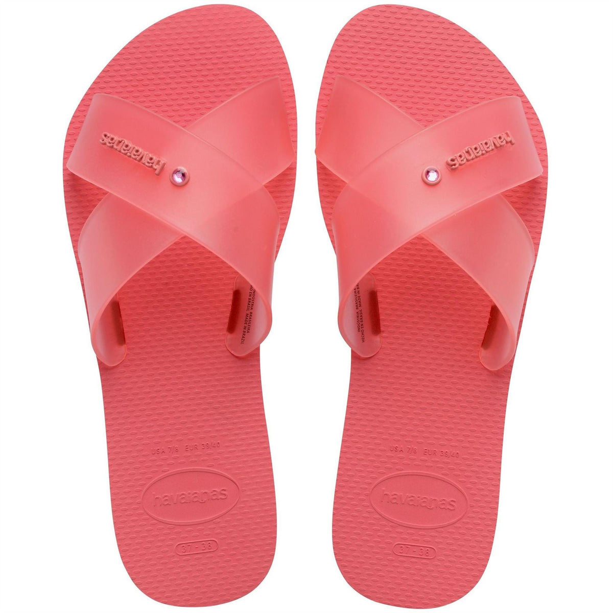 Havaianas Womens Aqua Jelly Flip Flops