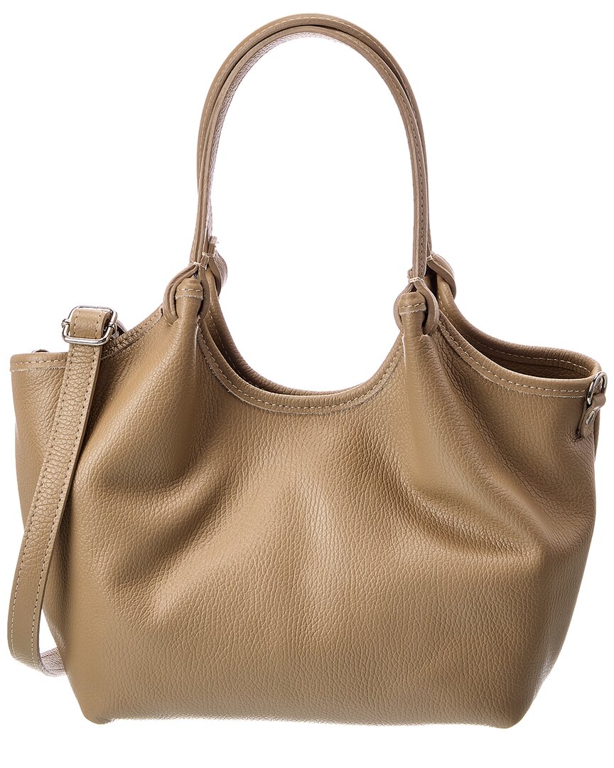 Italian Leather Top Handle Tote