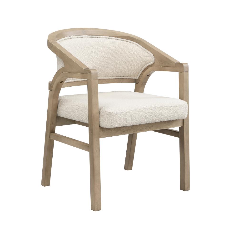 Set of 2 Elegant Side Chairs with Upholstered Backrests