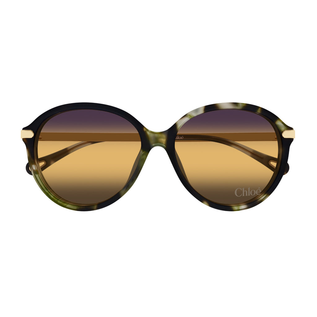 Round Sunglasses With Recycled Acetate Frame And Gradient Lenses