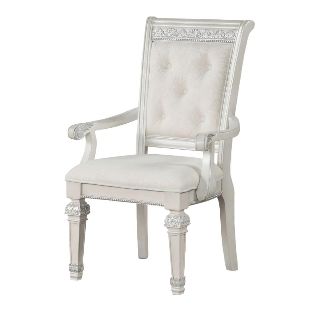 Classic Upholstered Armchairs with Padded Backrests