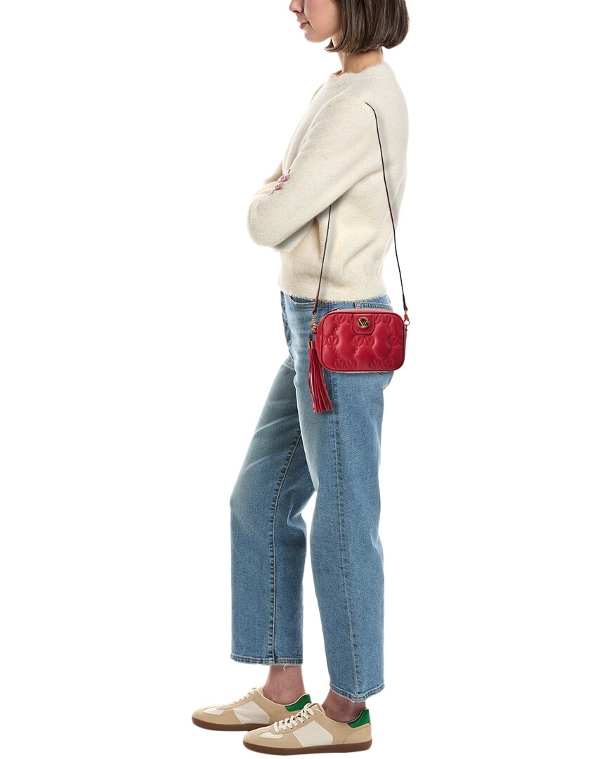 Valentino by Mario Valentino Amel Monogram Matelasse Leather Crossbody