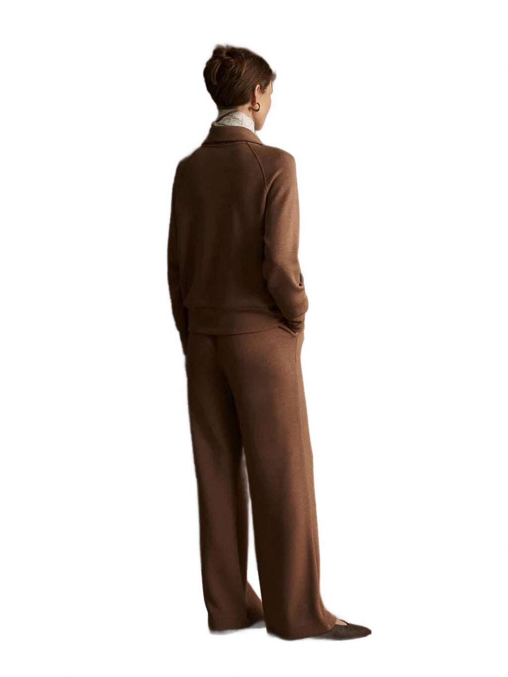 Extra Wide Leg Pant - 32" In Golden Bronze Marl