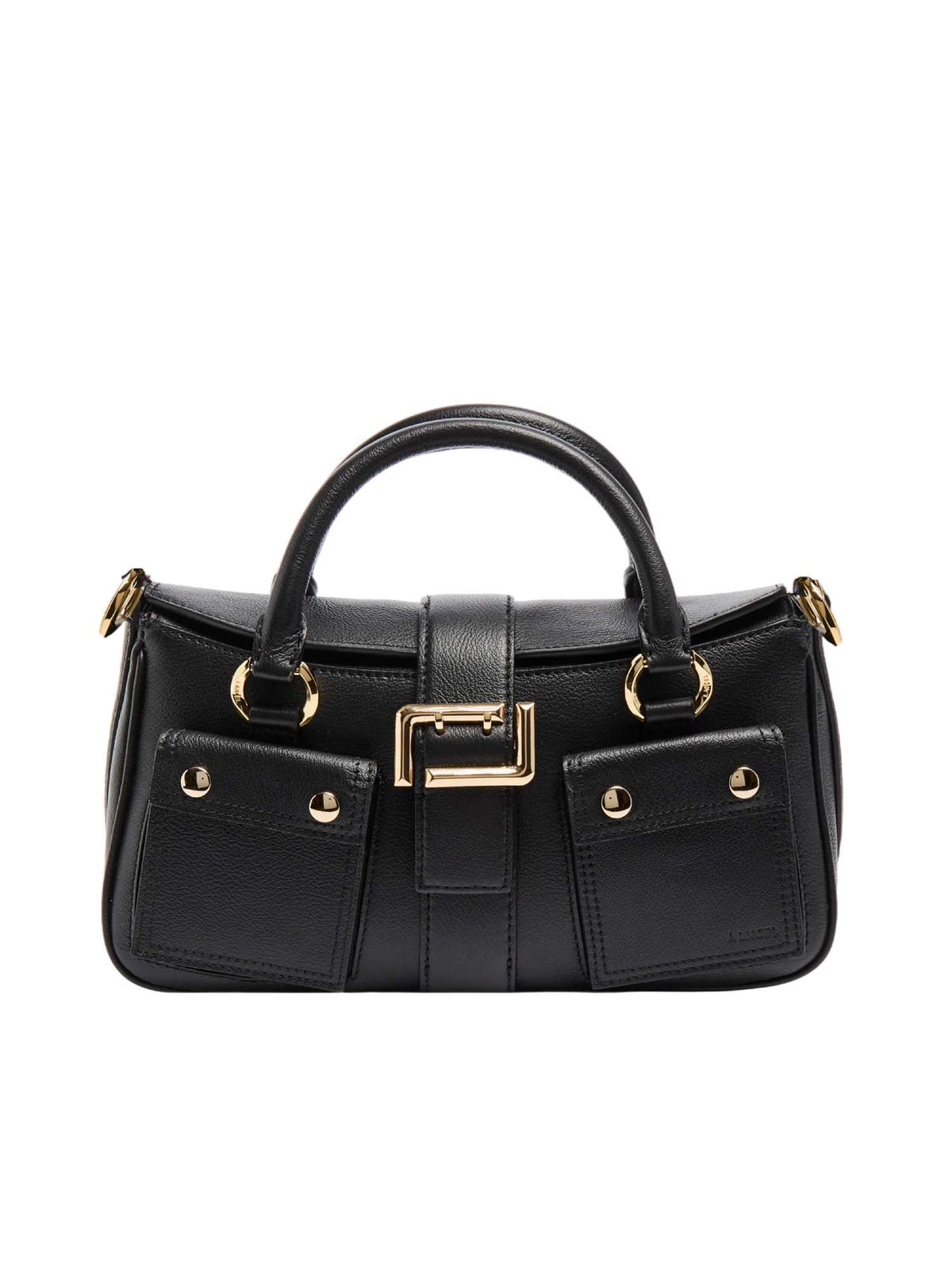 Rectangular Gold-Tone Accent Tote Bag