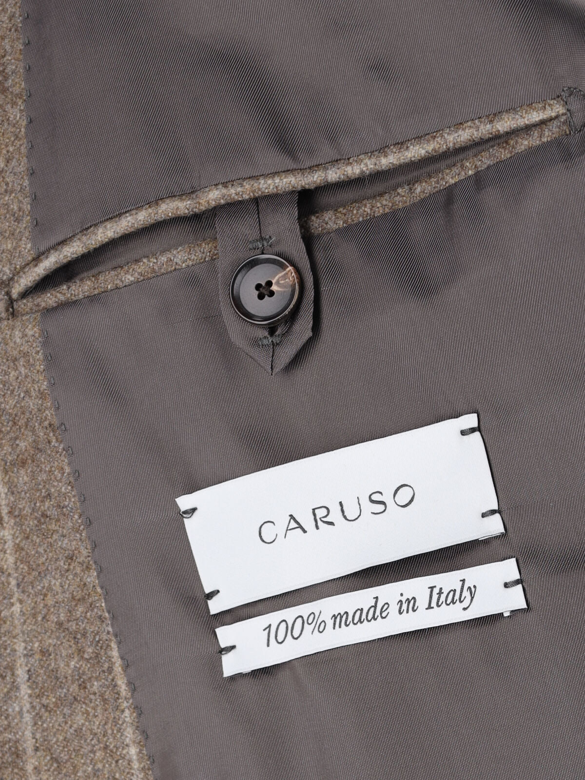 Brown Pinstripe Textured Fabric Suit