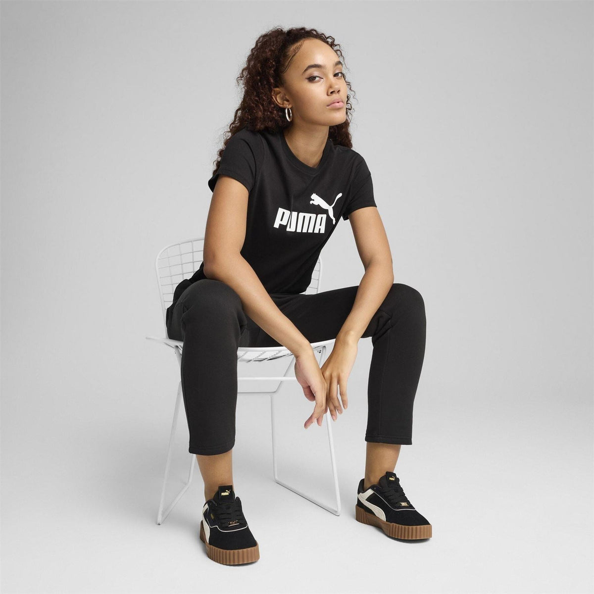 Puma No1 Logo Print Regular Fit T-Shirt
