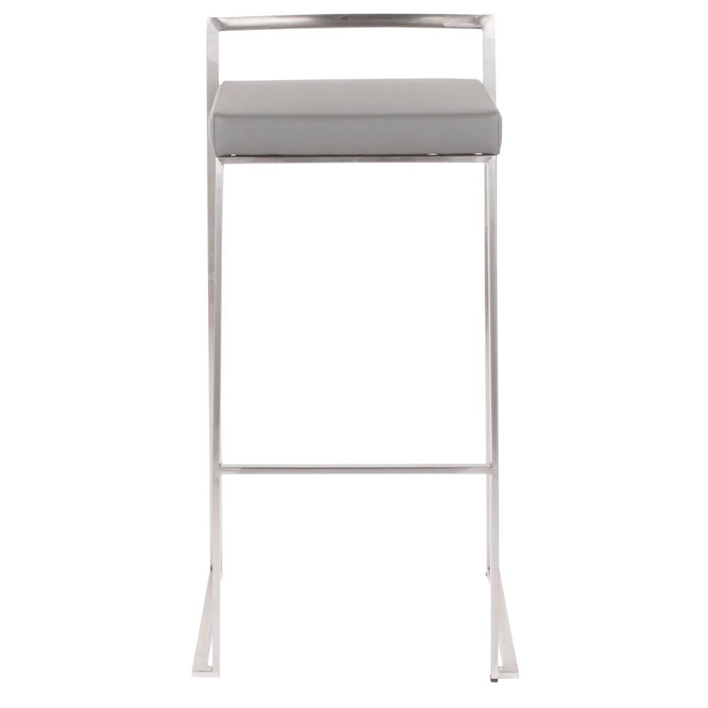 Space-Saving Stackable Barstools with Backrests