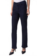 Classic Bootcut Stretch Jeans In Dark Denim Blue