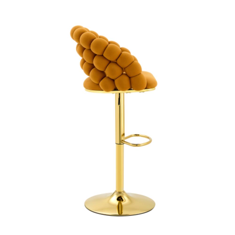 Adjustable Swivel Bar Stools with Woven Backrests