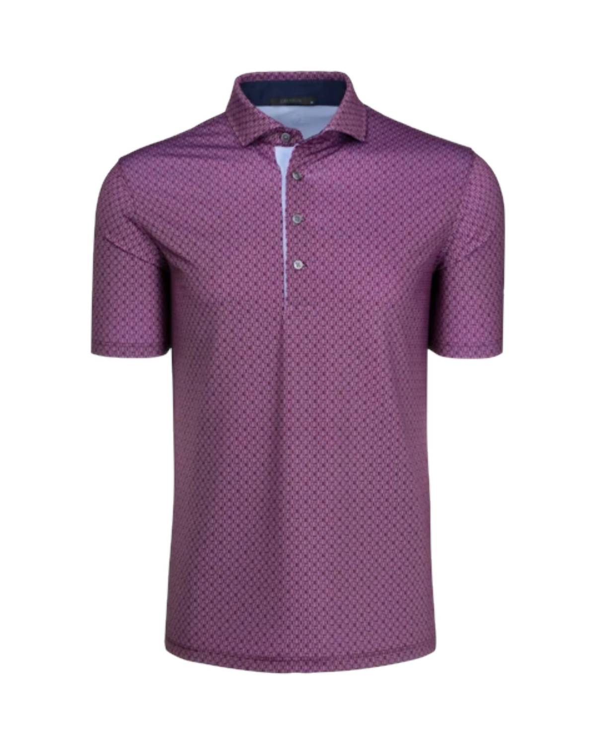 Men's Eternal Bond Short Sleeve Polo In Merlot