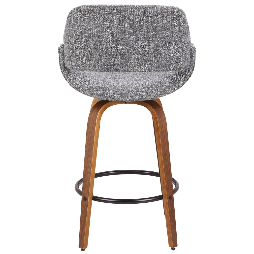 Modern Upholstered Kitchen Counter Chairs  Set of 2