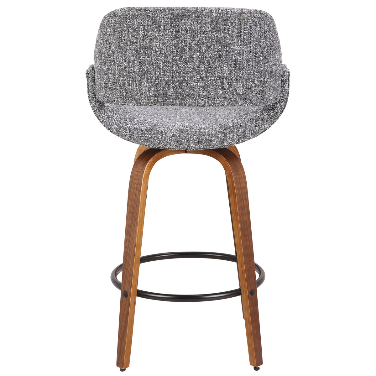 Modern Upholstered Kitchen Counter Chairs  Set of 2