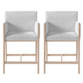 Set of 2 Comfortable Counter Height Chairs with Armrests