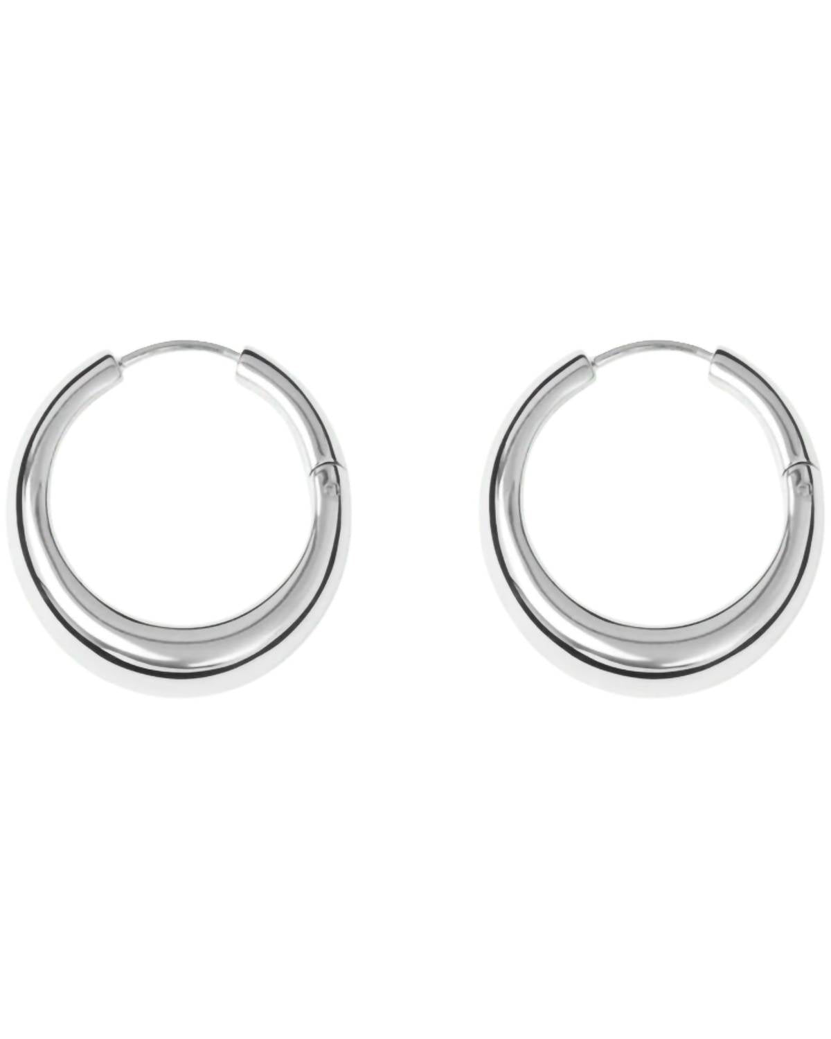 Women's Andrea Round Earrings In Silver