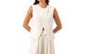 Silken Vest In Whisper White