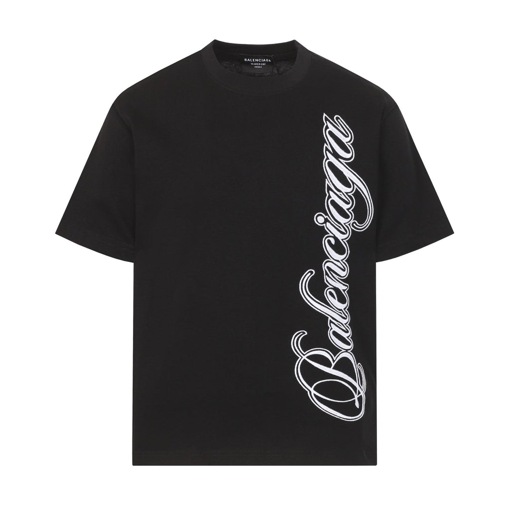 Balenciaga Vertical Script Logo T-Shirt in 4 Colors